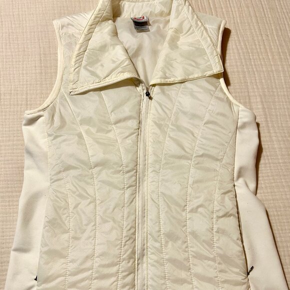 Avalanche Off White Nylon, Polyester Quilted Vest - Picture 4 of 6